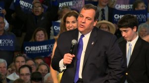 New Jersey Governor Chris Christie announced his candidacy for the 2016 Republican presidential nomination in Livingston, New Jersey on June 30, 2015.