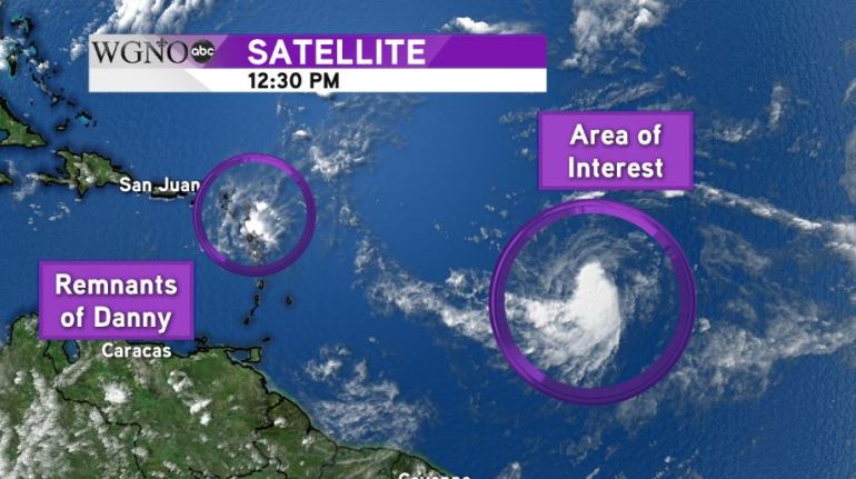 Remnants of Danny and another disturbance