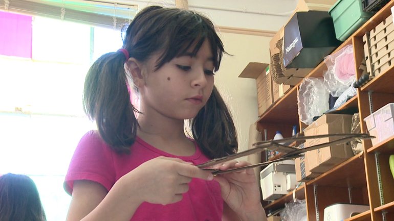 Student at Bricolage Academy in New Orleans. (WGNO)