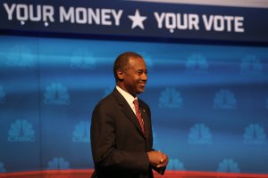 Ben Carson participates in CNBC's "Your Money, Your Vote: The Republican Presidential Debate" live from the University of Colorado Boulder in Boulder, Colorado Wednesday, October 28th