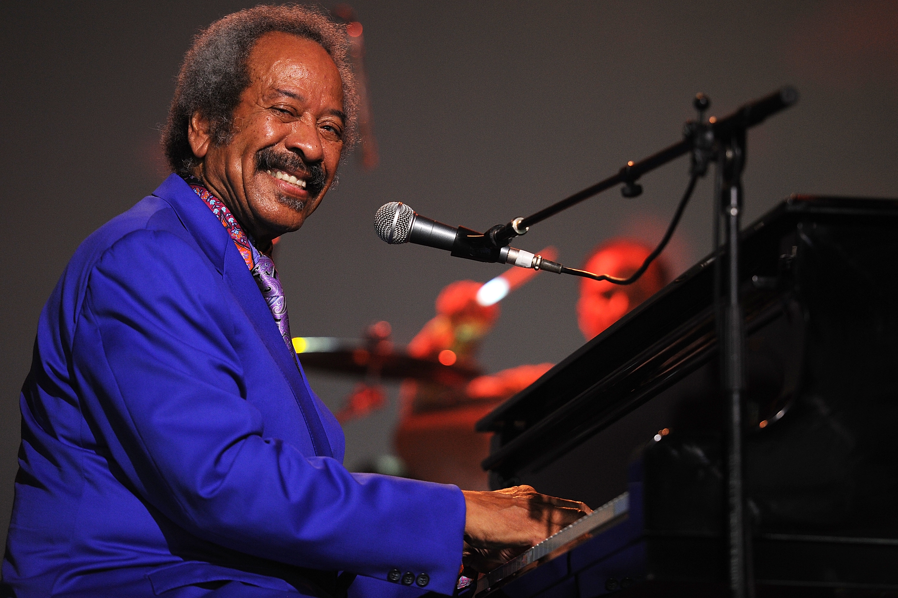 BYRON BAY, AUSTRALIA - MARCH 31: Allen Toussaint performs on stage at Bluesfest 2013 - Day 4 on March 31, 2013 in Byron Bay, Australia. (Photo by Matt Roberts/Getty Images)