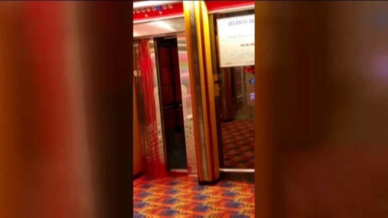 A crew member on a Caribbean cruise ship died while working on an elevator, the company said.
