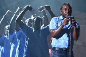 LOS ANGELES, CA - FEBRUARY 15: Rapper Kendrick Lamar performs onstage during The 58th GRAMMY Awards at Staples Center on February 15, 2016 in Los Angeles, California. (Photo by Larry Busacca/Getty Images for NARAS)