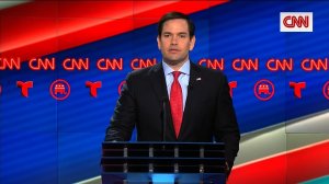 Marco Rubio at the CNN GOP presidential debate in Houston, Texas on February 25, 2016.