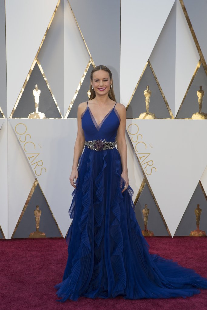 Brie Larson arrives at the 88th Academy Awards on Sunday, February 28.