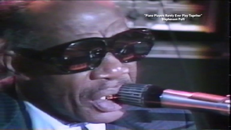 Professor Longhair in the film "Piano Players Rarely Play Together"