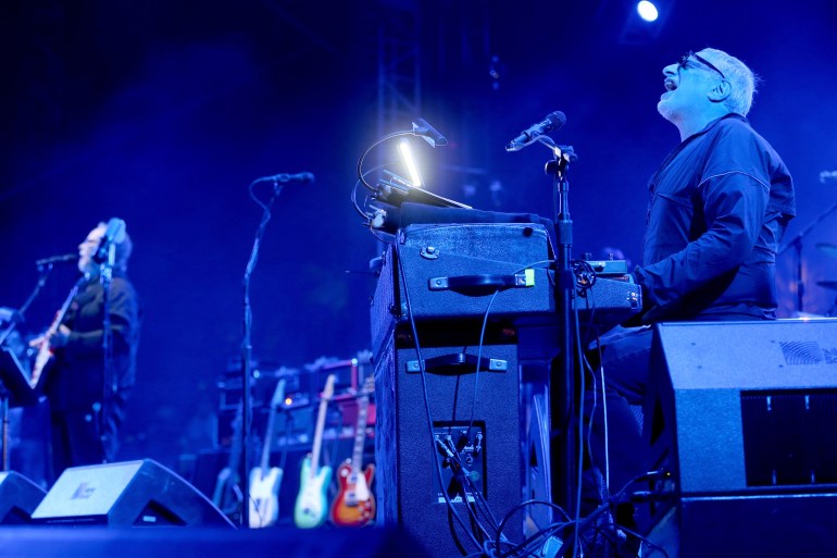 Steely Dan performs onstage during day 1 of the 2015 Coachella Valley Music And Arts Festival (Weekend 2) at The Empire Polo Club on April 17, 2015 in Indio, California.