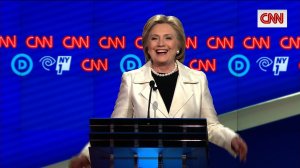 Hillary Clinton at the CNN Democratic Debate in Brooklyn, New York on 4/14/16