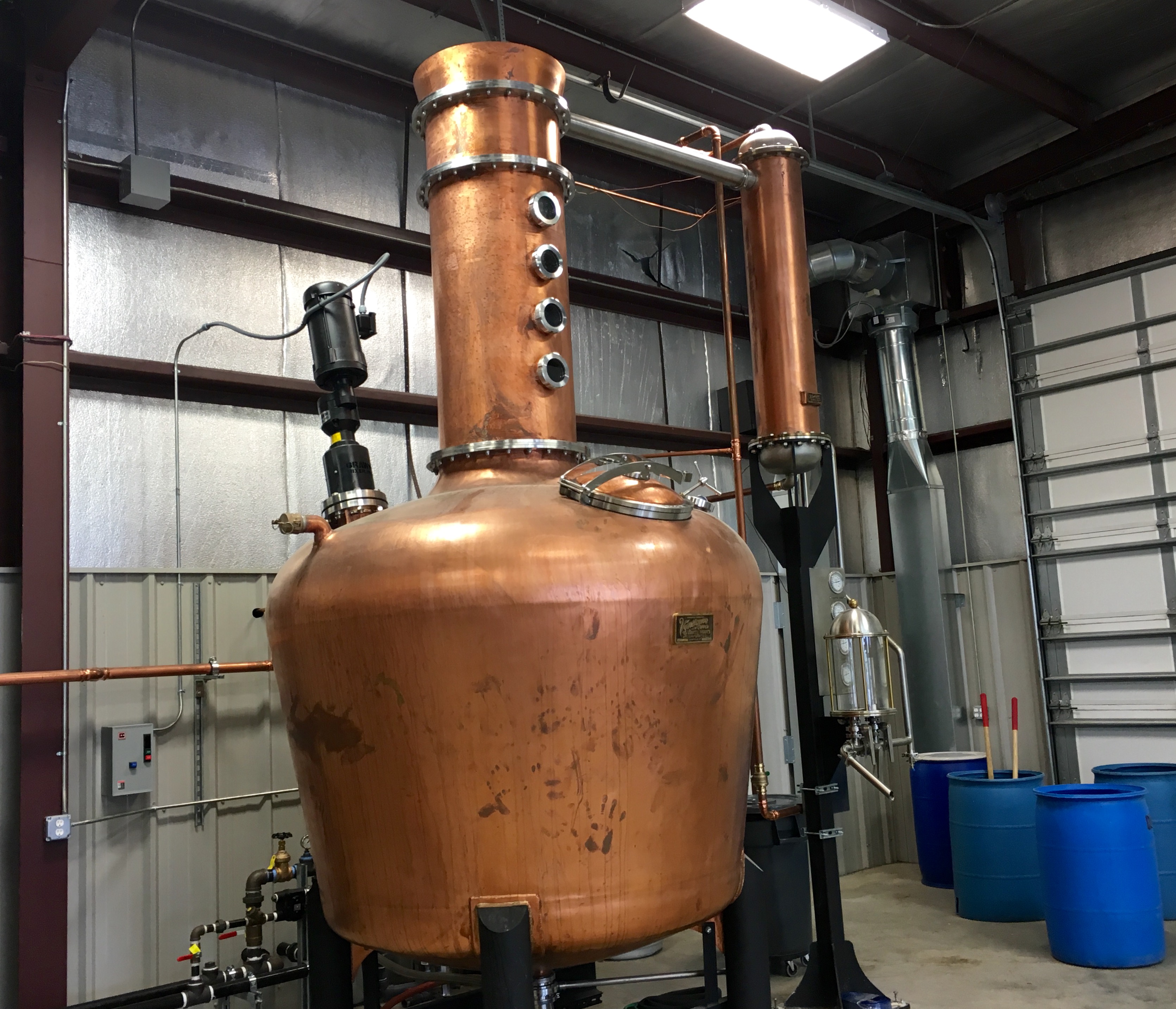 Stella the still at Donner-Peltier Distillery in Thibodaux.