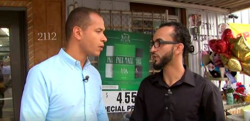 Convenience store owner, right, photo courtesy ABC