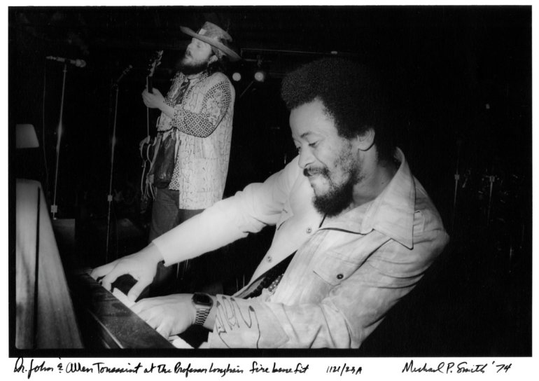 Dr. John and Allen Toussaint 1974(Photograph by Michael P. Smith © The Historic New Orleans Collection)