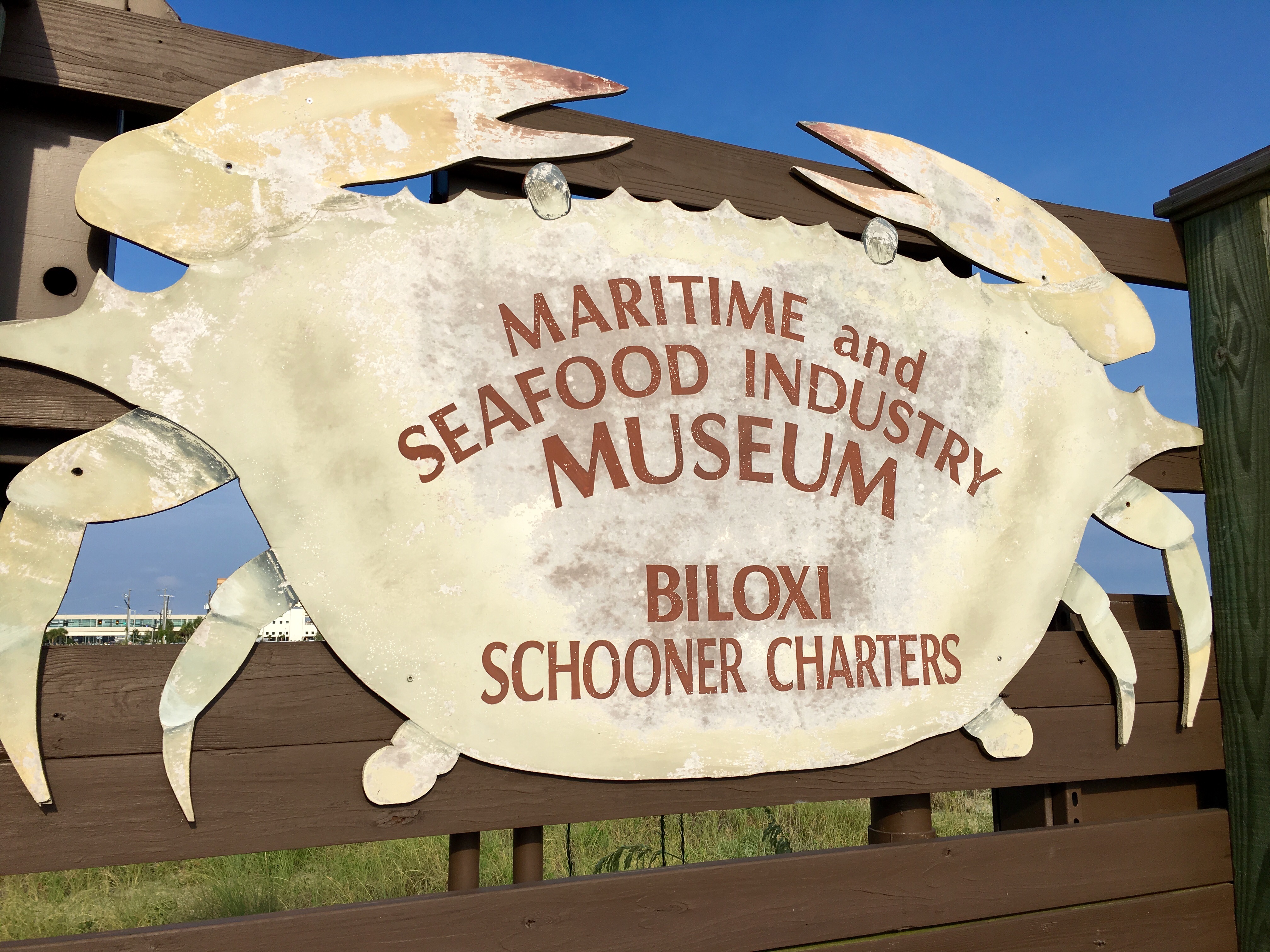 Sign near the dock where you board the historic schooners.