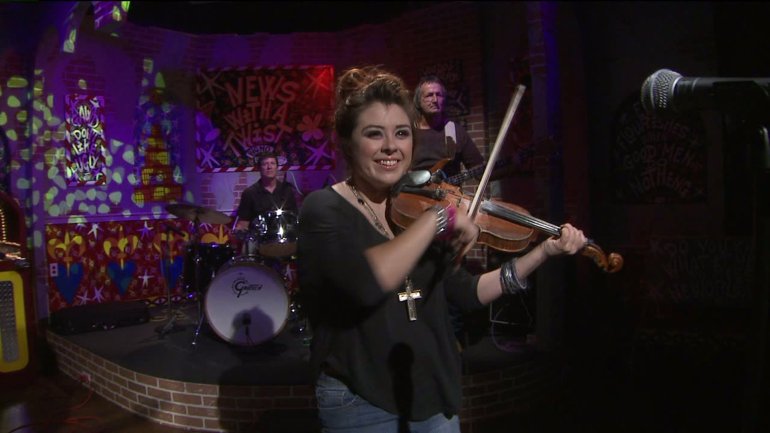 Amanda Shaw on the Twist Stage (WGNO-TV)