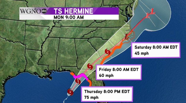 Hermine Track 09-01-2016