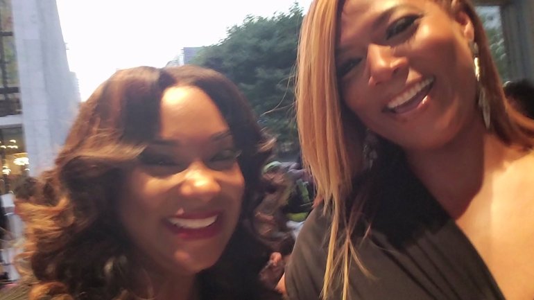 Mia X and Queen Latifah at the VH-1 Hip Hop honors of Women in Hip Hop (courtesy of Mia X) 