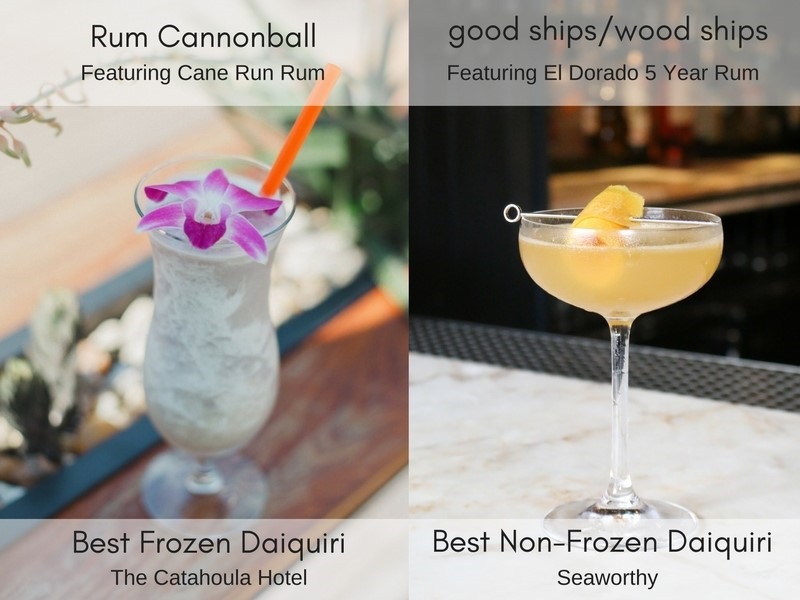 The prize-winning cocktails.