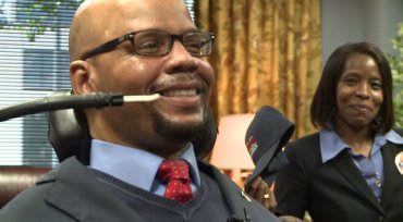 U.S. Senate candidate Derrick Edwards