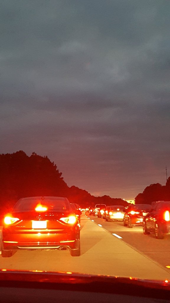 Long lines at the gas station and the National Guard spotted in Dublin, Georgia. Wendy Nay evacuated from Savannah, Georgia, on Thursday evening ahead of Hurricane Matthew. Nay stopped to get gas in Dublin, Georgia, where she spotted the National Guard, who were headed to Savannah.