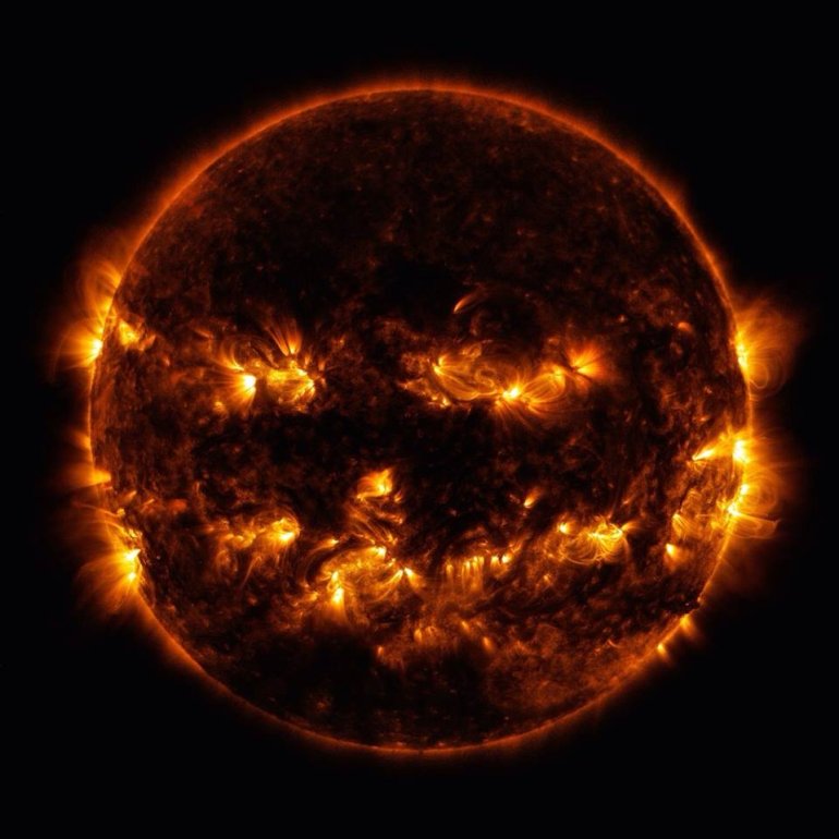 Solar Flares Jack-O-Lantern