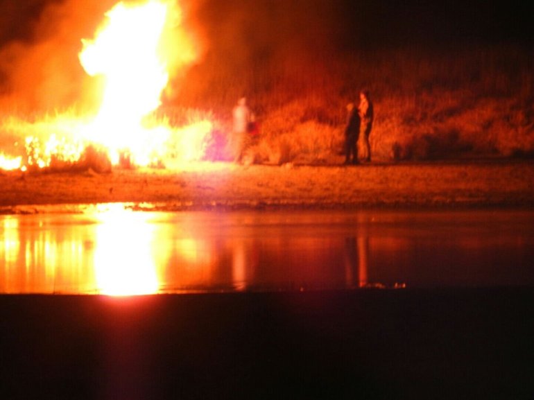 Police and about 400 people who were protesting the Dakota Access Pipeline clashed Sunday November 20, 2016 evening as demonstrators lit cars on fire and police launched tear gas and water at the crowds.