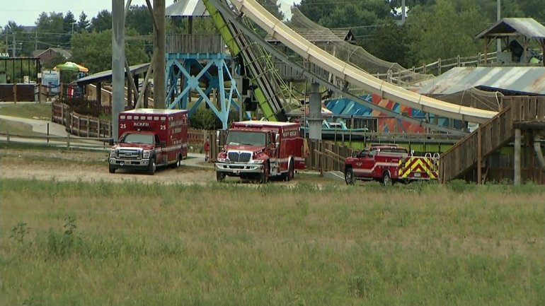 The 10-year-old son of a Kansas state legislator was killed Sunday when a ride on the world's tallest water slide turned deadly. Caleb Thomas Schwab was the son of Rep. Scott Schwab and his wife, Michele. Kansas state police are investigating Caleb's death at the Schlitterbahn water park, which has been closed for the investigation. The boy died while riding the Verruckt.