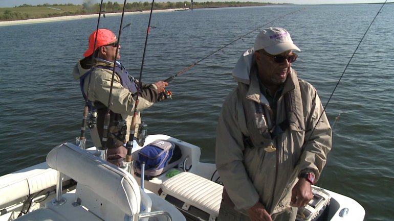 Warren Bell and LBJ Fishing (WGNO-TV)