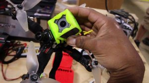 Racing drones are equipped with cameras
