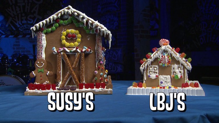 Final product of the gingerbread challenge. (WGNO-TV)