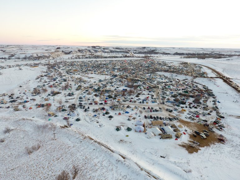 On Sunday, December 4, 2016 afternoon, Standing Rock Sioux tribe members and their allies celebrated, crying tears of joy, over the fact the Dakota Access Pipeline project would be rerouted away from land that's deemed sacred.