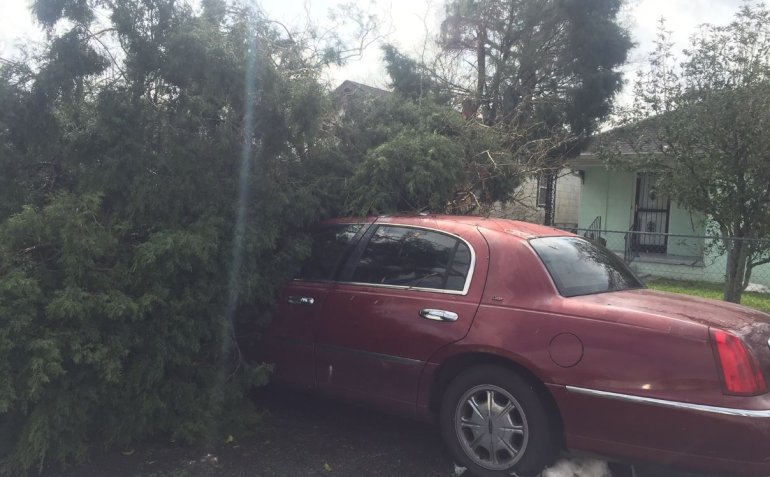 New Orleans East storm damage courtesy Briann Harvey