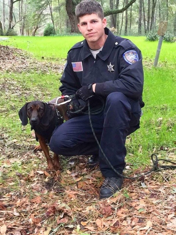 STPSO Deputy Ron Olivier and Freya.