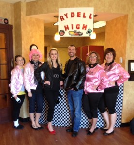 Bryant Dental employees dressed up as the cast of Grease 