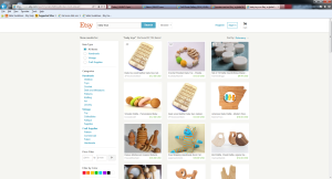 Etsy.com sellers offer a variety of toys for children, including some with small parts. These items do not typically have the same warnings you'd find on products sold in stores.