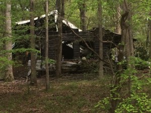 A closer view of the 3-story log house, after the flames were put out. (Photo: Beth Jett, WHNT News 19)