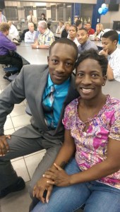 Jaizon Collins (L) poses with his mom, Tanya Edwards (R) (Photo provided by Tanya Edwards)