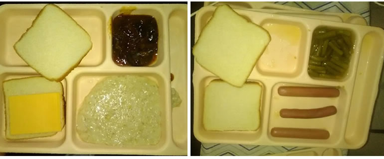 These meals were served recently at William C. Holman Correctional Facility in Ardmore. (Photos provided by inmates)