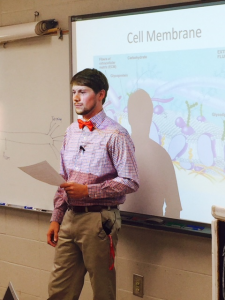 Kevin Hendrix, a teacher at Brindlee Mountain High School, teaches his 1st period class.