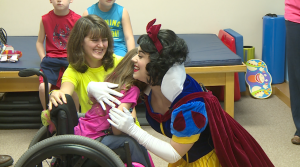 Kiersten hugs Snow White