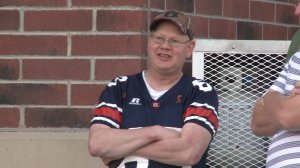 Wayne Hayes got in line very early Wednesday morning for door prizes at the new Kroger in Madison.