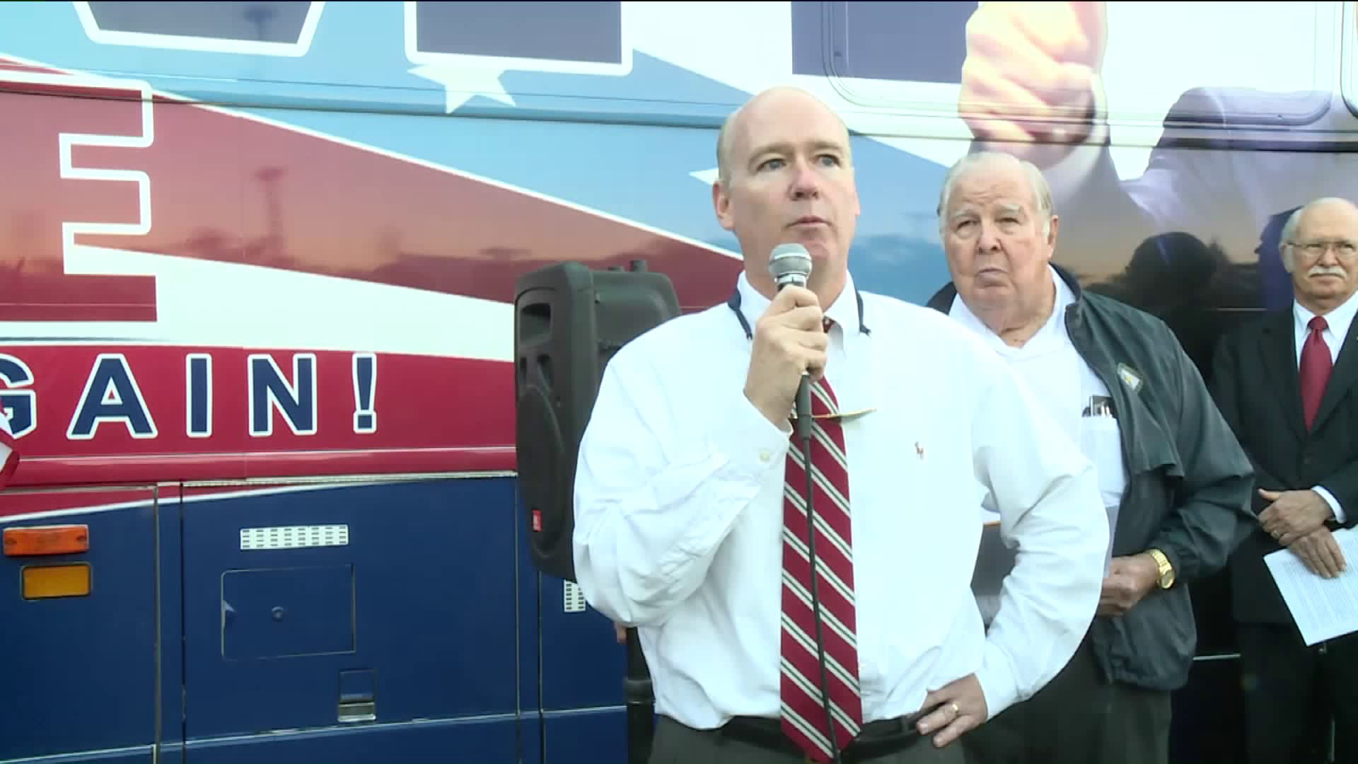 Several Alabama Gop Leaders Speak As Trumppence Bus Visits Huntsville 