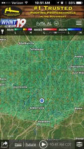 Tuesday's radar network outage made the imagery do odd things triggering unnecessary notifications