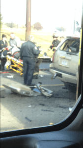 Officials hospitalized both drivers Photo: Derrick Nicols