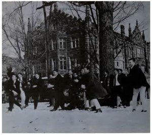 University of the South, Sewanee, TN following Dec. 31 1963-Jan. 1 1964 Heavy Snowfall. Picture courtesy of University of the South Library and Archives.