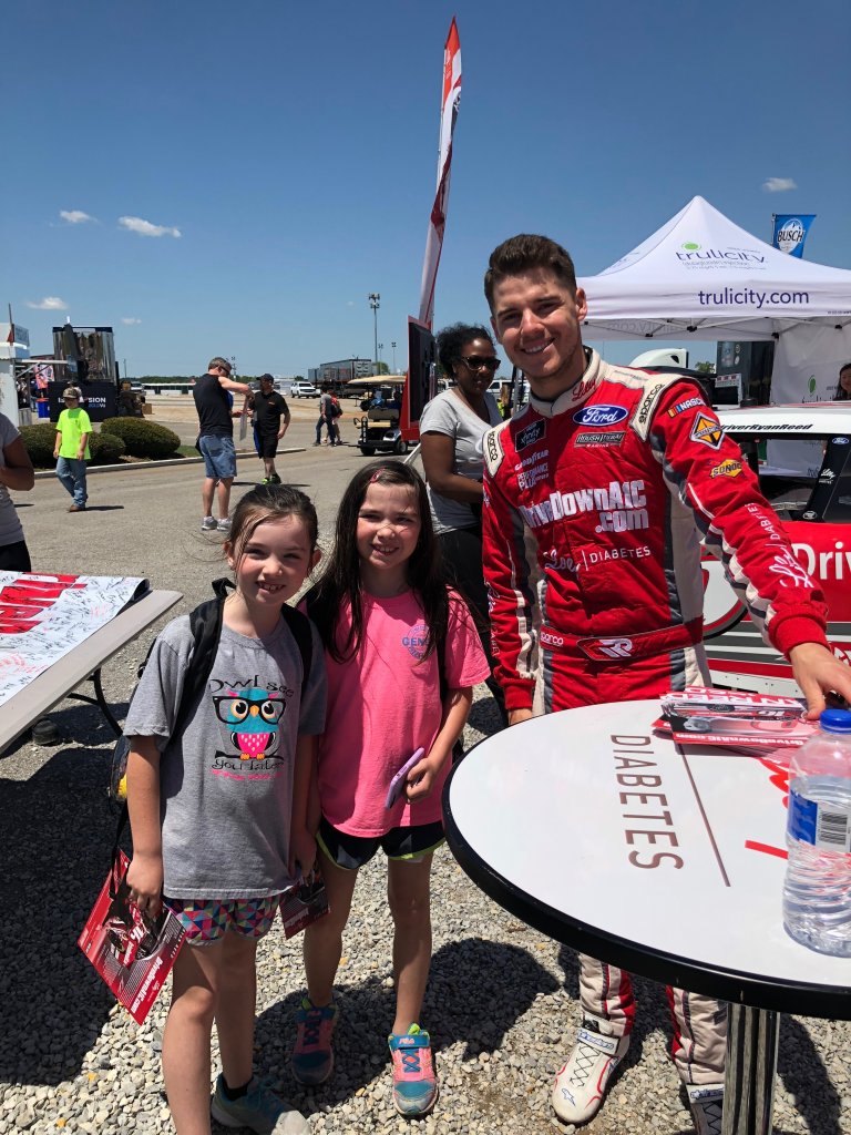 10 year old HQMA driver Taylor Corum conquering on and off the track