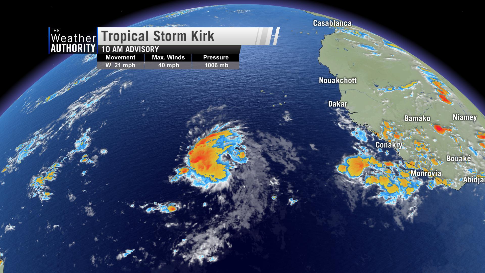 Tropical Storm Kirk Forms In The Atlantic; Will Approach The Caribbean ...