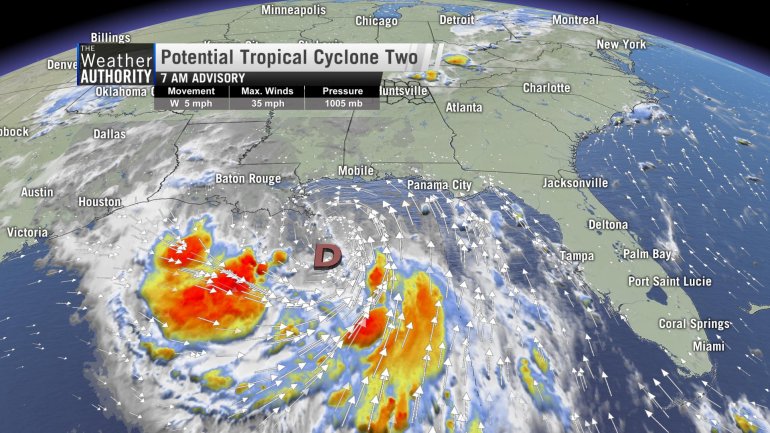 7am Update: Gulf System A Little Stronger – Expect ‘Barry’ Soon | WHNT.com