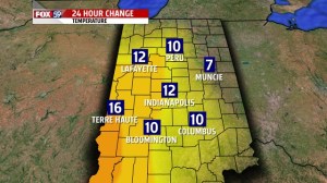 4PM 24 hour temp change