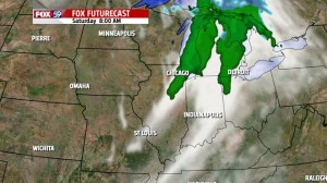 Saturday weather map 8 AM