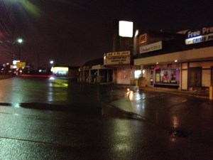 Mike Davis/Fox59 Sheriff's deputy's car and gun stolen from Ace Hardware parking lot at 11th Street and Arlington.