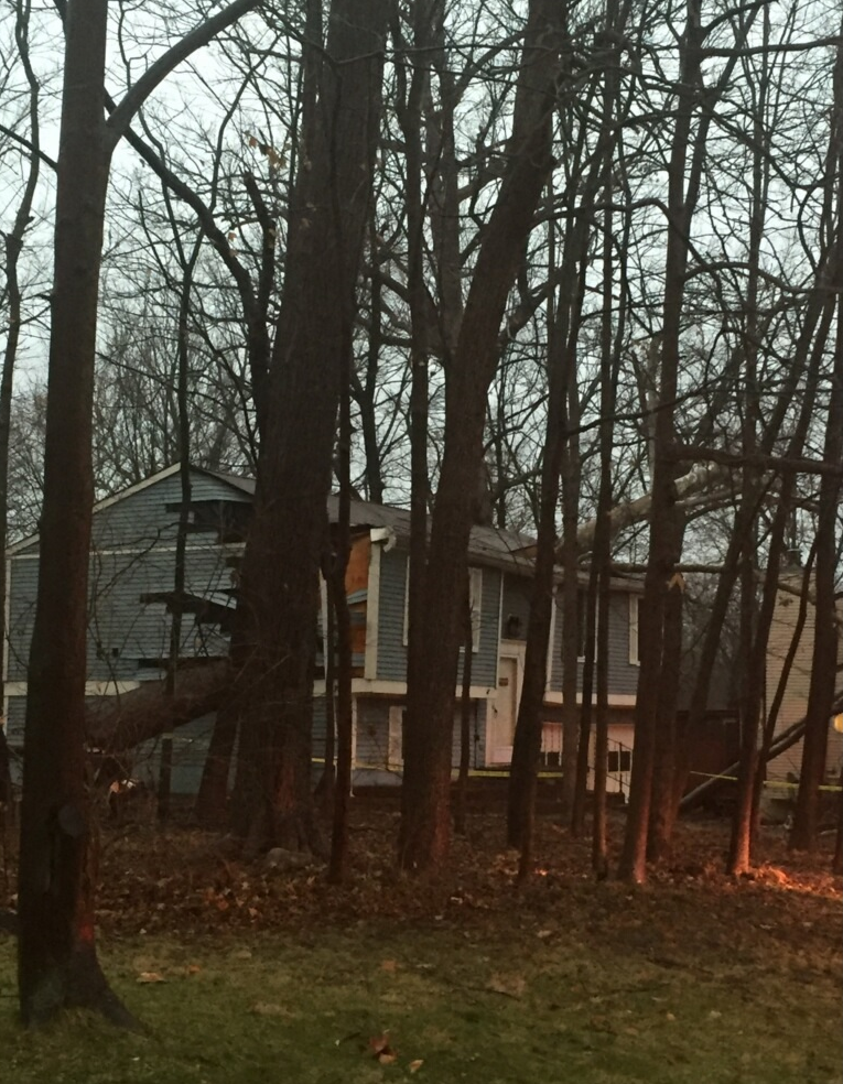 Tree down on house near 96th and Allisonville Rd.